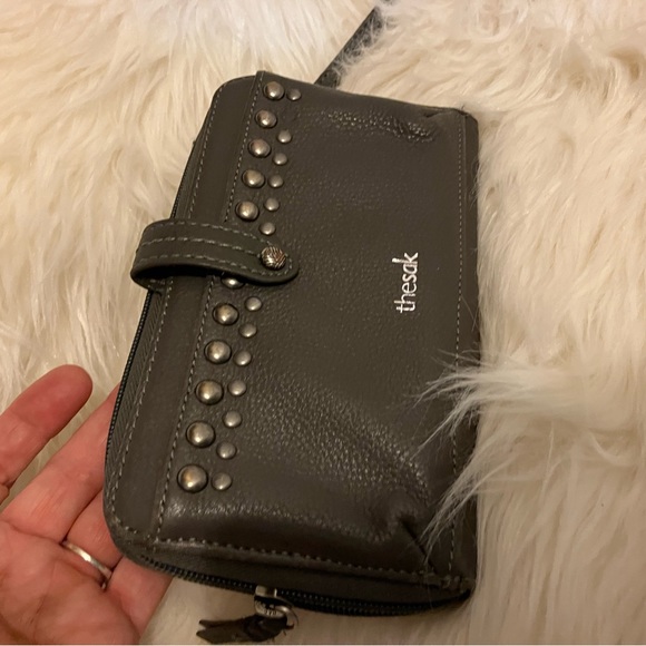 The Sak Gray Wallet with Stud Accents - Picture 2 of 6